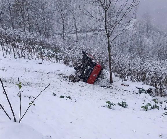 Ordu'da feci kaza! Kamyonet şarampole yuvarlandı: 6 yaralı